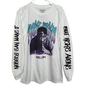 Tupac Shakur Unisex Size Medium Poetic Justice Graphic Tee T-Shirt NWOT